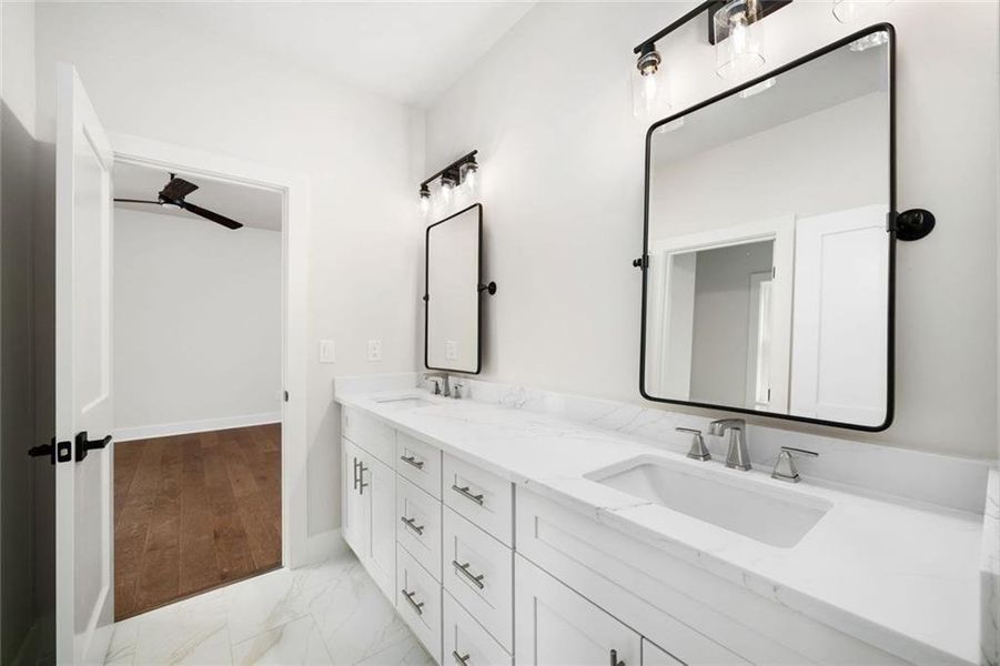 Furnished interior view inside a new home in , Atlanta (Image 61).