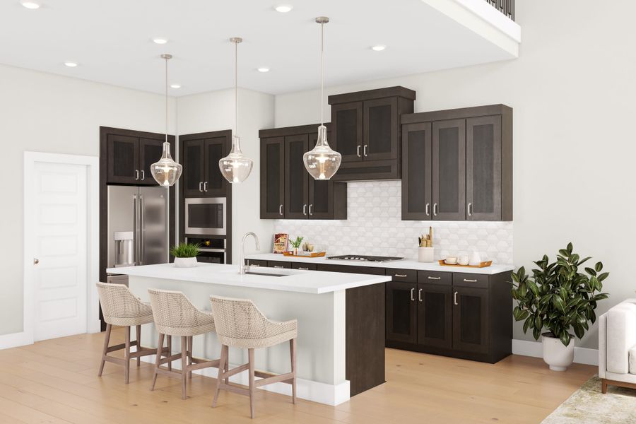 Representative furnished interior of a home built from the Kea by Tri Pointe Homes in Trillium, Richmond (Image 17).