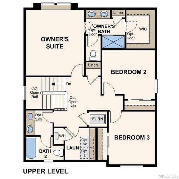 2D floor plan layout of this home in Coyote Creek, Fort Lupton, CO (Image 3). 2D floor plan layout of this home in Coyote Creek, Fort Lupton, CO (Image 3).