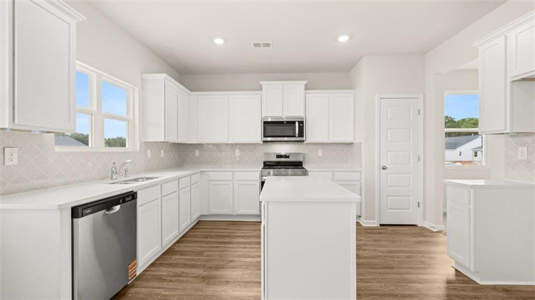 Furnished interior view inside a new home in Preserve at Dove Creek, Winder (Image 5).