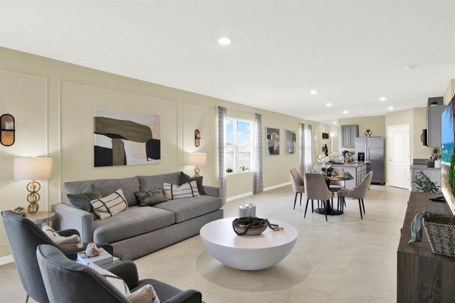 Furnished interior view inside a new home in Villamar, Winter Haven (Image 9).