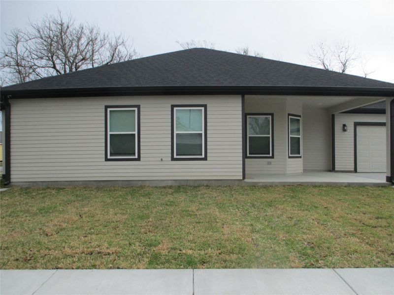 Exterior details and patio area of a home in , Baytown (Image 19). Exterior details and patio area of a home in , Baytown (Image 19).