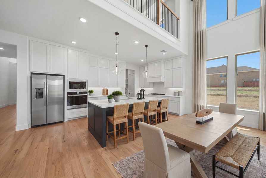 Furnished interior view inside a new home in Hillside Village, Celina (Image 19). Furnished interior view inside a new home in Hillside Village, Celina (Image 19).