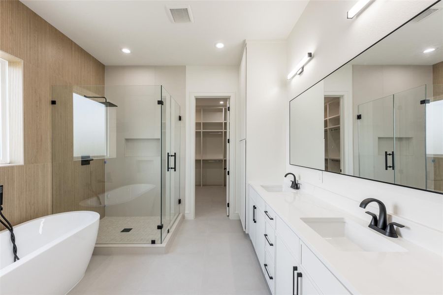 Furnished interior view inside a new home in , Houston (Image 12).