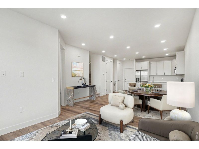 Furnished interior view inside a new home in Eagle Brook Meadows, Loveland (Image 10).