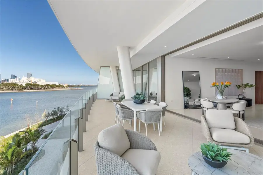 Exterior details and patio area of a home in , Miami (Image 1). Exterior details and patio area of a home in , Miami (Image 1).