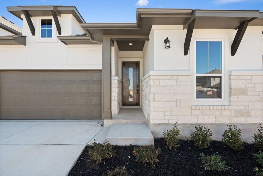 Exterior details and patio area of a home in Park Central, Georgetown (Image 23).
