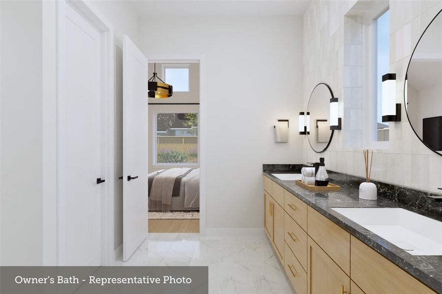 Furnished interior view inside a new home in The Woodlands Hills - Premier Collection, Willis (Image 19).