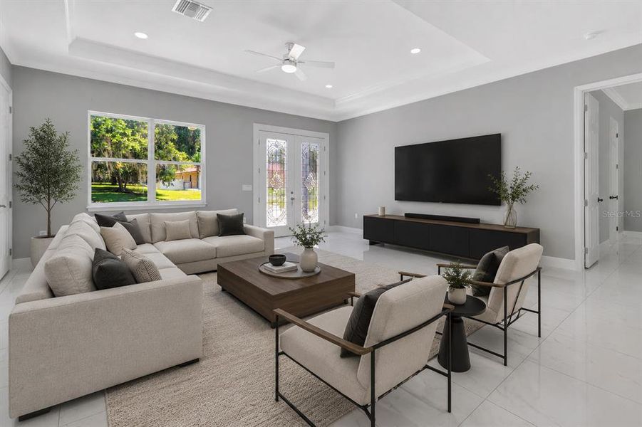 Furnished interior view inside a new home in , Leesburg (Image 8).