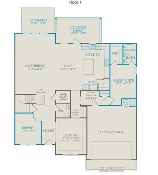 2D floor plan layout of this home in Arden, Cumming, GA (Image 4).