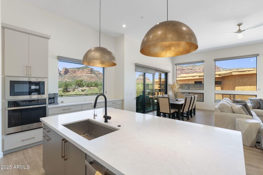 Main House Kitchen towards Dining Main House Kitchen towards Dining