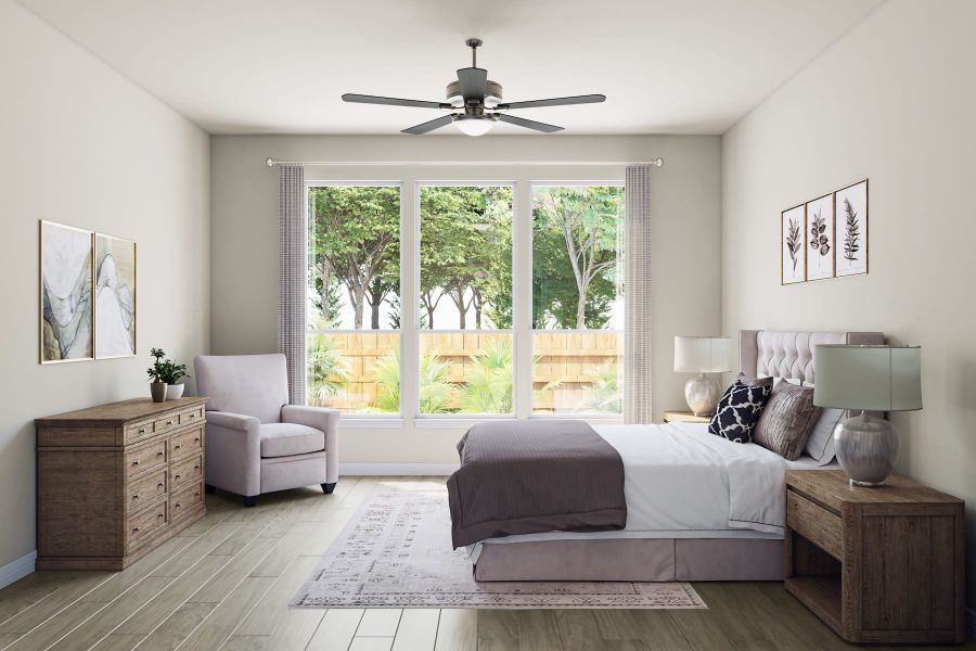 Representative furnished interior of a home built from the Whimbrel by Tri Pointe Homes in Oakhill Reserve, Tomball (Image 9).