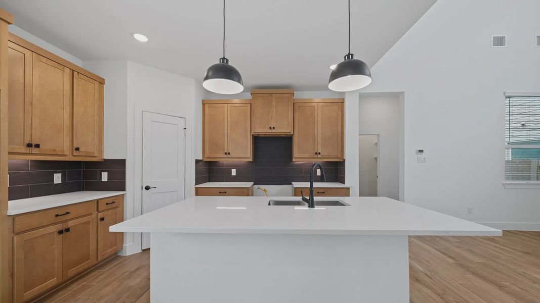 Furnished interior view inside a new home in Elyson 60's, Katy (Image 6).