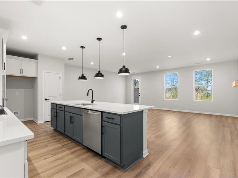Furnished interior view inside a new home in Lake Shore, Winder (Image 3).