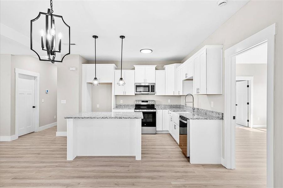 Furnished interior view inside a new home in , Dalton (Image 8).