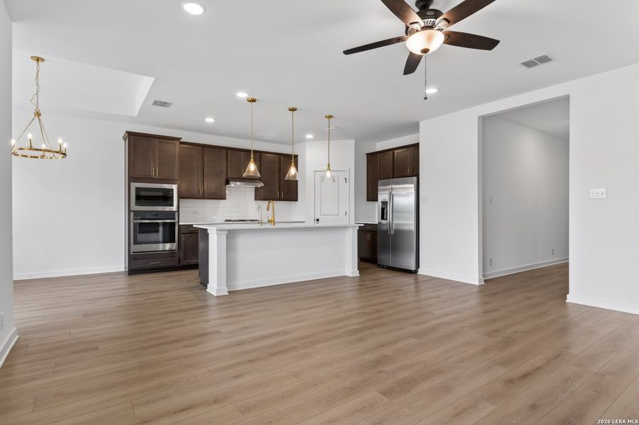 Furnished interior view inside a new home in Nopal Valley, San Antonio (Image 11).
