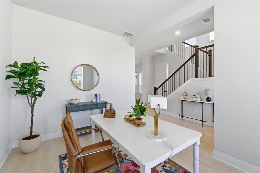 Furnished interior view inside a new home in , Fort Worth (Image 6). Furnished interior view inside a new home in , Fort Worth (Image 6).