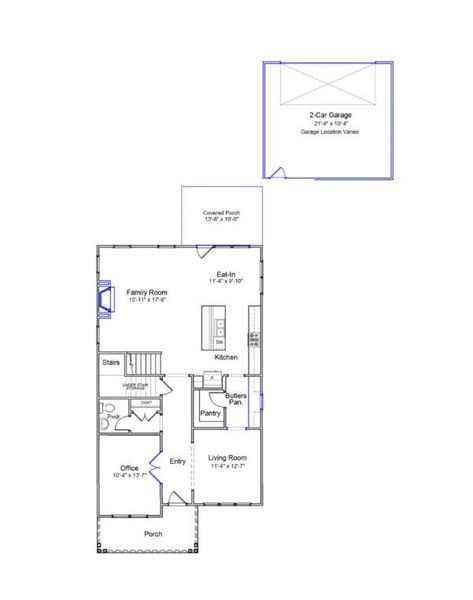 2D floor plan layout of this home in , Summerville, SC (Image 6).