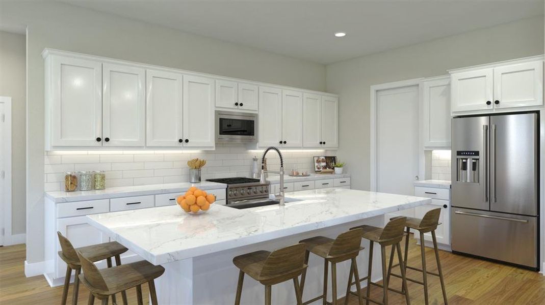 Furnished interior view inside a new home in Chatham Reserve, Providence Village (Image 6).