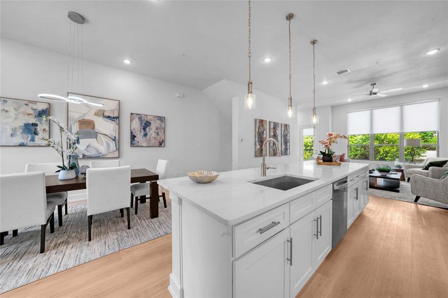 Furnished interior view inside a new home in , Farmers Branch (Image 30).
