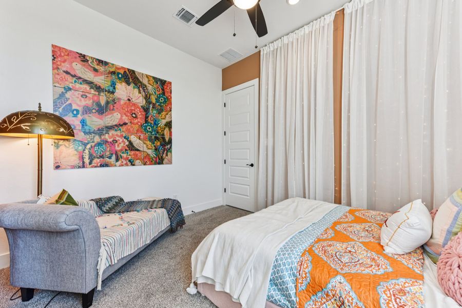 Furnished interior view inside a new home in The Grove at Blackhawk, Pflugerville (Image 70).