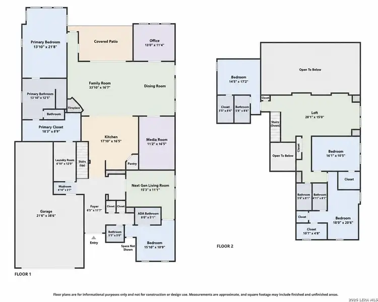 2D floor plan layout of this home in Ventana, Bulverde, TX (Image 6). 2D floor plan layout of this home in Ventana, Bulverde, TX (Image 6).