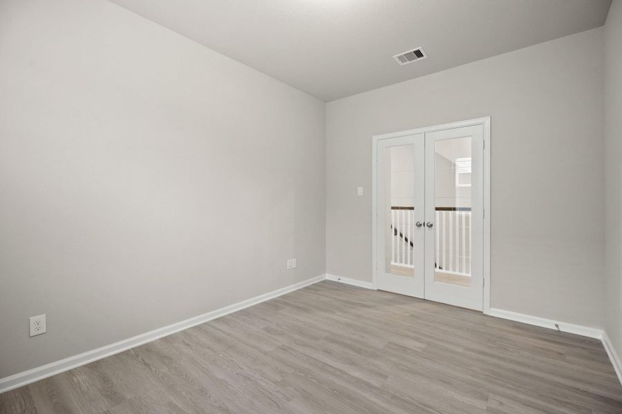 Home office with French doors (*Photo not of actual home and used for illustration purposes only.) Home office with French doors (*Photo not of actual home and used for illustration purposes only.)