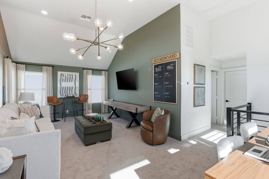 Furnished interior view inside a new home in Prominence – Now Selling, San Antonio (Image 41). Furnished interior view inside a new home in Prominence – Now Selling, San Antonio (Image 41).