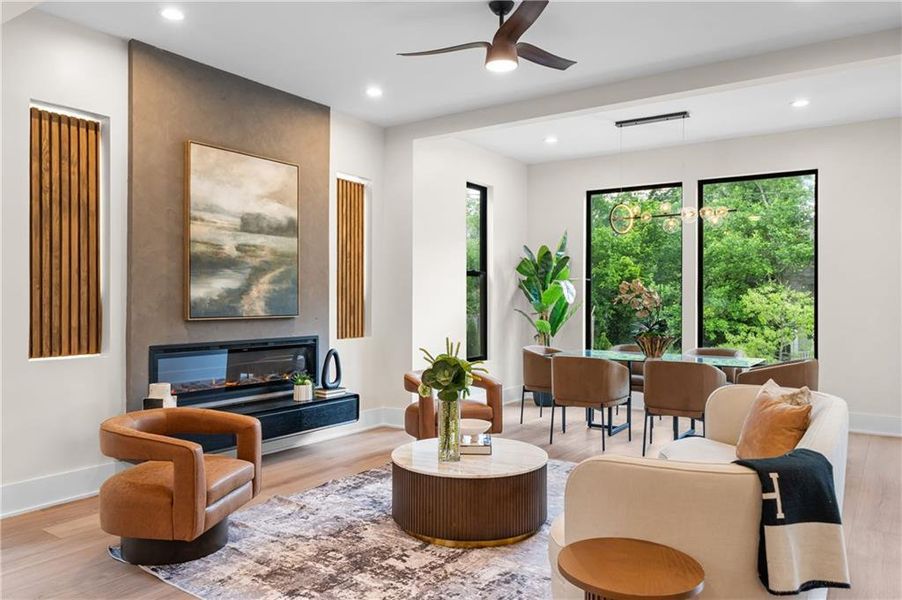 Furnished interior view inside a new home in , Atlanta (Image 7).