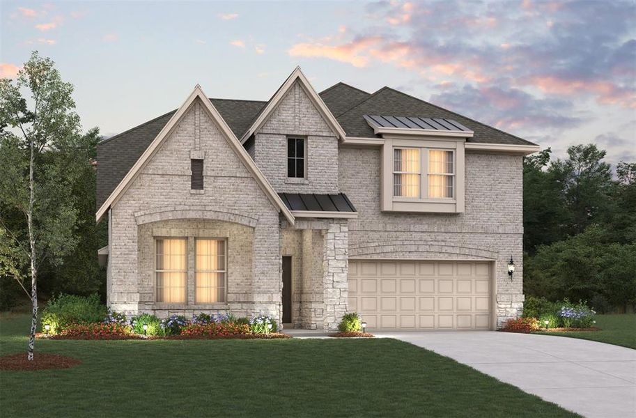 Beazer Homes Valencia on the Lake Summerfield Floorplan.