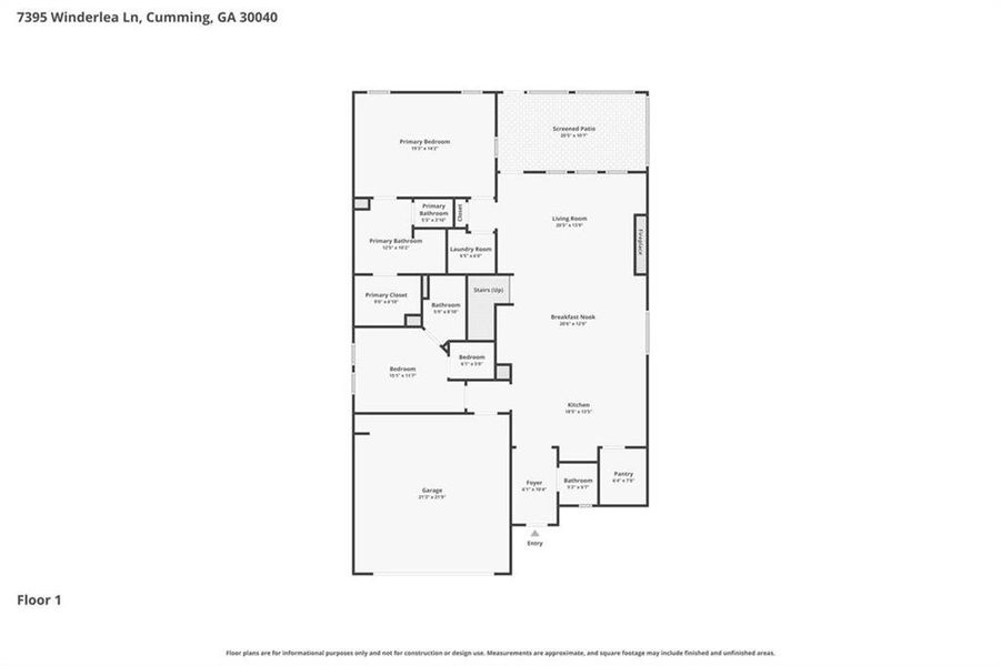 2D floor plan layout of this home in , Cumming, GA (Image 6). 2D floor plan layout of this home in , Cumming, GA (Image 6).