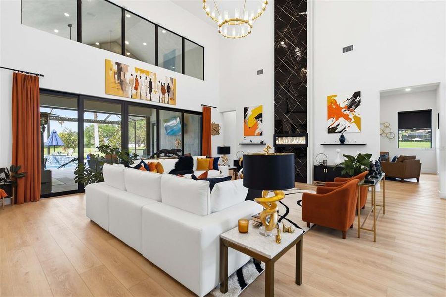 Furnished interior view inside a new home in , Groveland (Image 14).