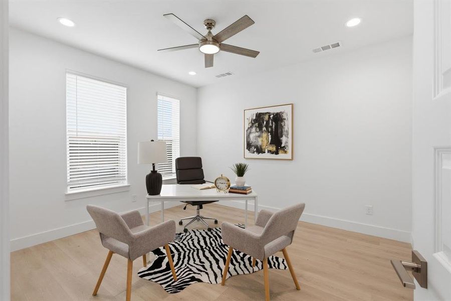 Furnished interior view inside a new home in , Dallas (Image 4).