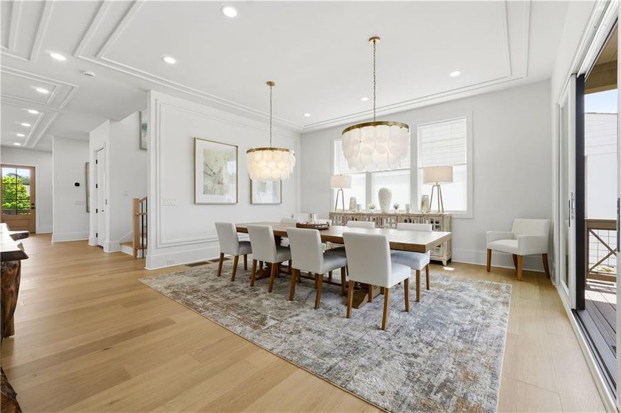 Furnished interior view inside a new home in Echo at Crabapple, Milton (Image 11).