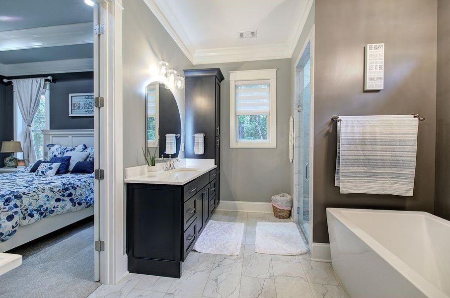 Furnished interior view inside a new home in , Cartersville (Image 18).