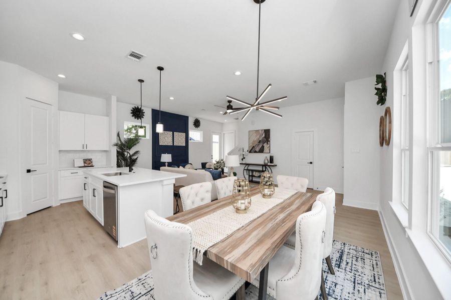 Furnished interior view inside a new home in , Houston (Image 38).