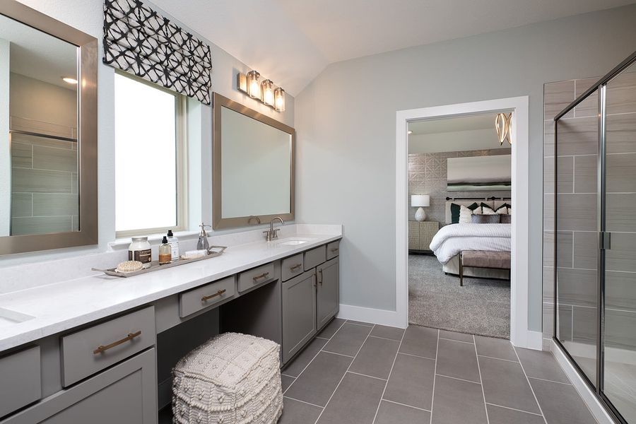 Representative furnished interior of a home built from the Ivy by Tri Pointe Homes in Bridgewater, Midlothian (Image 12).