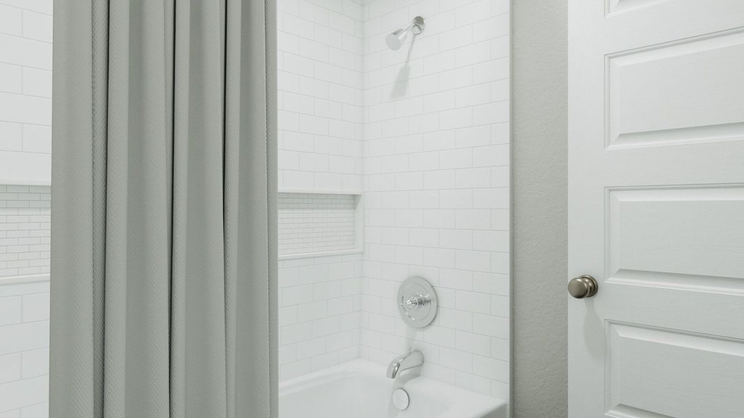 Representative interior finishes for a home built from the The Darwin by Legend Homes in Ridgeland Hills, Willis (Image 23).