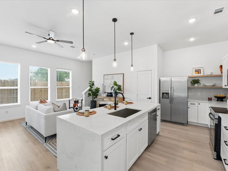 Furnished interior view inside a new home in , Houston (Image 41).