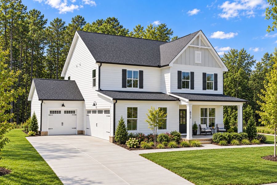 Representative exterior photo of a completed home built from the Continental by Pulte Homes in Mailman Post, Knightdale, NC (Image 21).