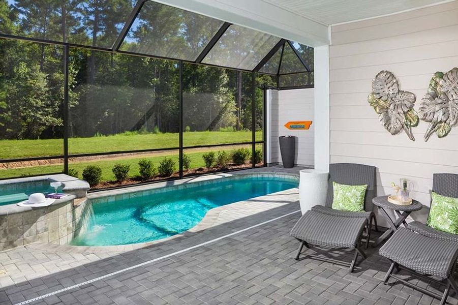 Representative exterior details of a home built from the Jamaica by Minto Communities in Latitude Margaritaville Hilton Head, Hardeeville (Image 2).