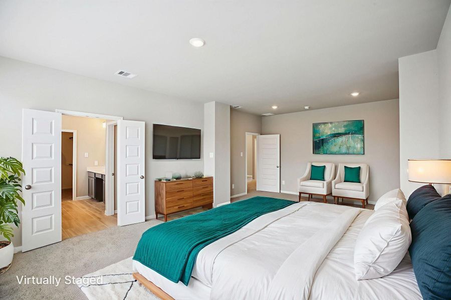 Furnished interior view inside a new home in Kemah Crossing - Luxe Series, Kemah (Image 18). Furnished interior view inside a new home in Kemah Crossing - Luxe Series, Kemah (Image 18).