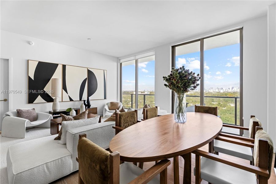 Furnished interior view inside a new home in , Miami (Image 4).