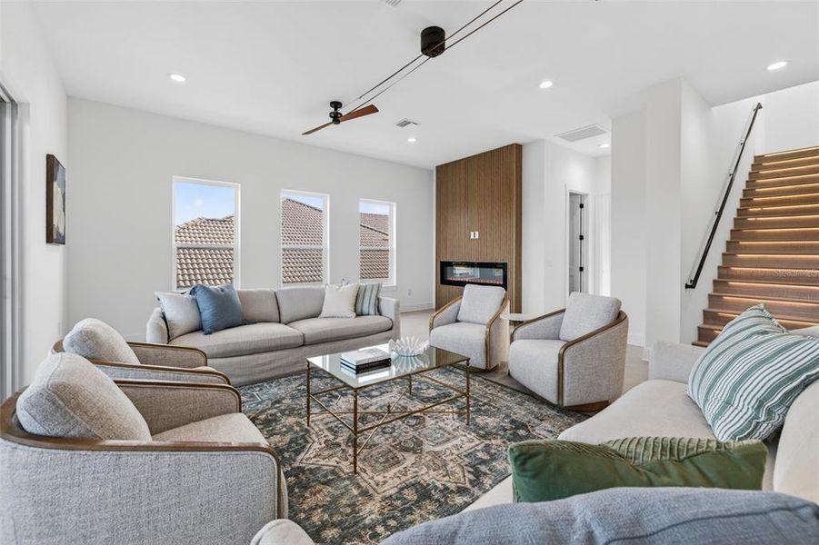 Furnished interior view inside a new home in , Belleair Beach (Image 12).