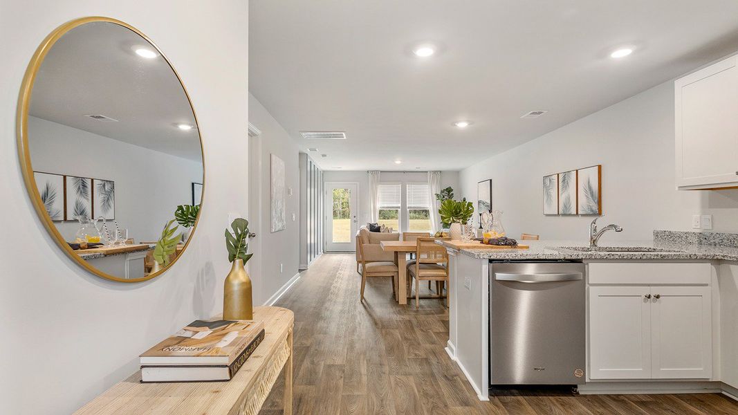 Furnished interior view inside a new home in Marion Village, Santee (Image 4).
