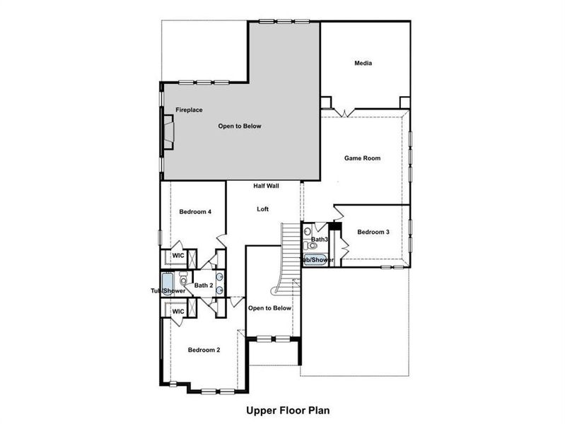 2D floor plan layout of this home in Sweetgrass, Haslet, TX (Image 3). 2D floor plan layout of this home in Sweetgrass, Haslet, TX (Image 3).