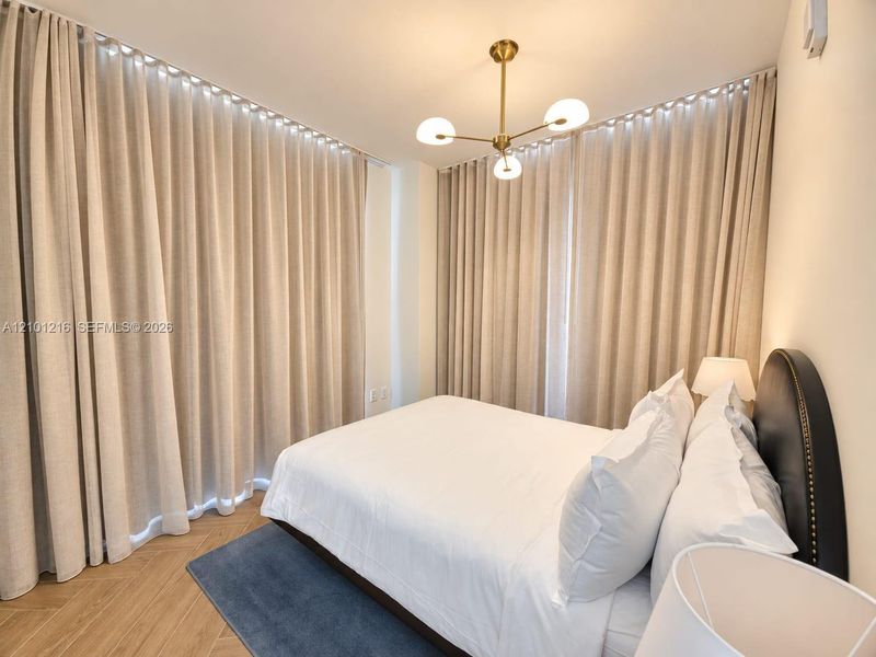 Furnished interior view inside a new home in NoMad Residences, Miami (Image 11).