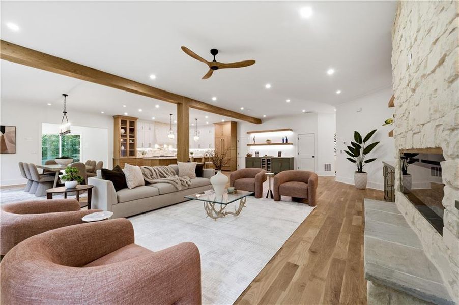Furnished interior view inside a new home in , Marietta (Image 8).