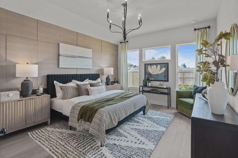Representative furnished interior of a home built from the Morgan by Chesmar Homes in Esperanza 50's, Boerne (Image 7).