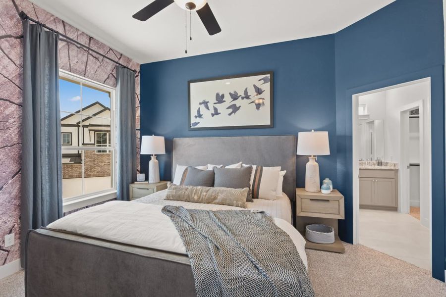 Representative furnished interior of a home built from the Springfield by Chesmar Homes in Elyson Courtyard Collection, Katy (Image 7).
